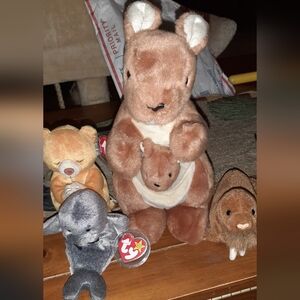 Lot Of 3 TY Beanie Babies & 1 TY Beanie Buddy